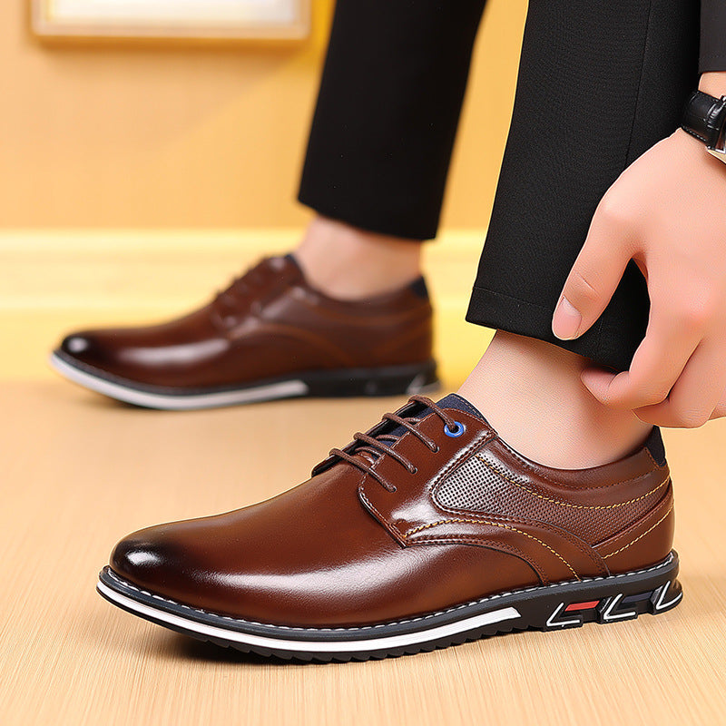 Herren Elegante Formelle Schuhe Schwarz - Norvielle