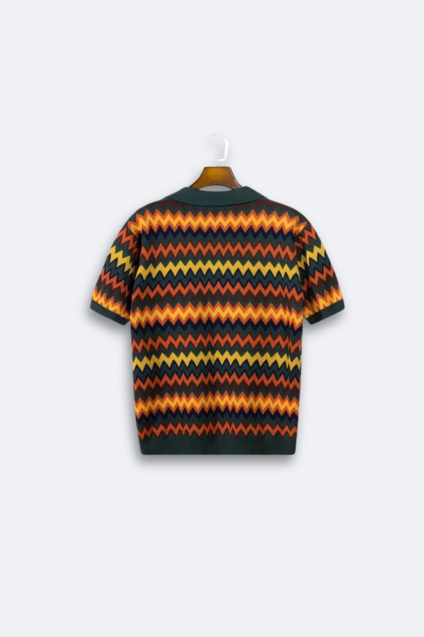 Retro Pullover Zickzackmuster
