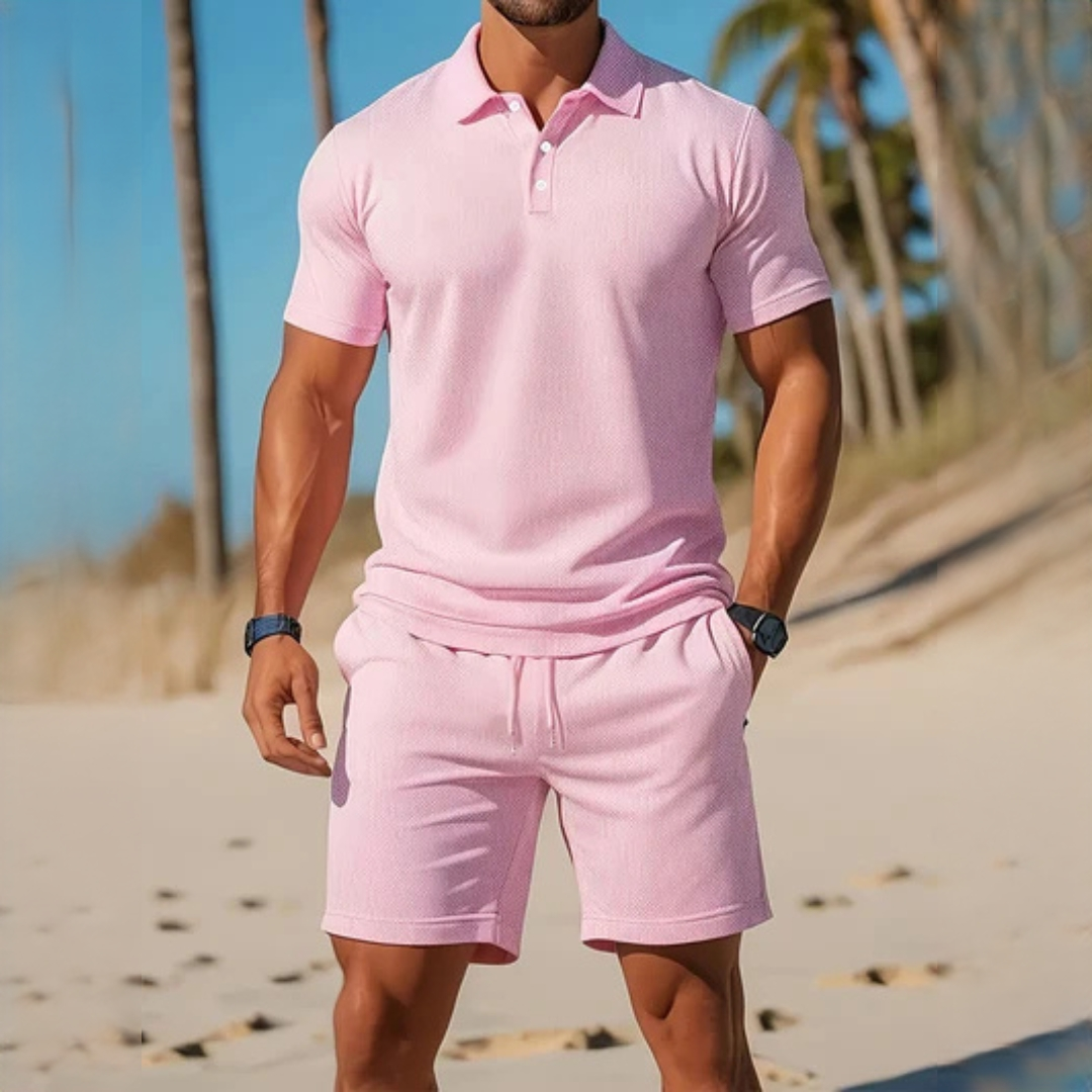 Männer Sommeroutfit Leicht Lässig Beige