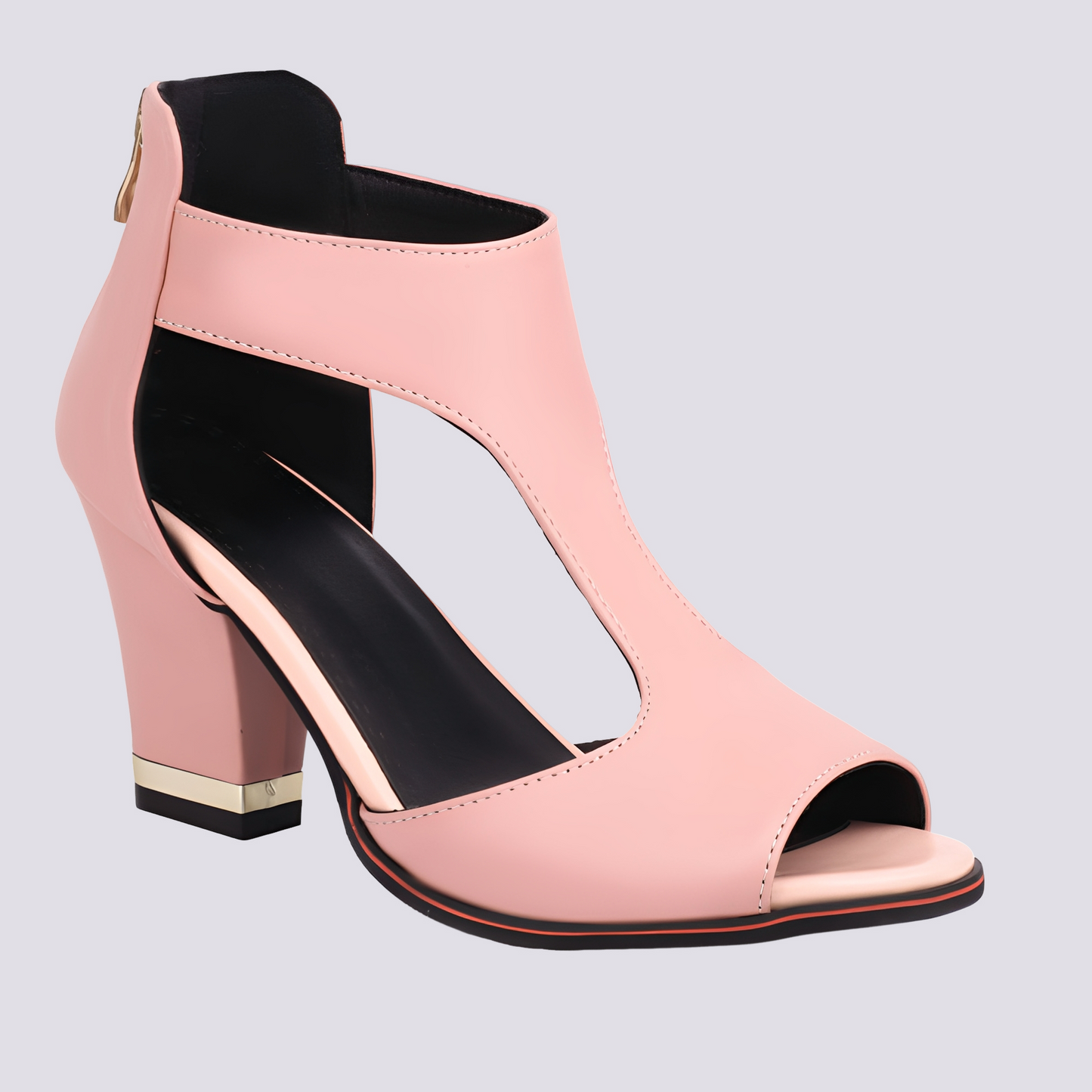 Damen Sandaletten Reißverschluss Elegantes Design