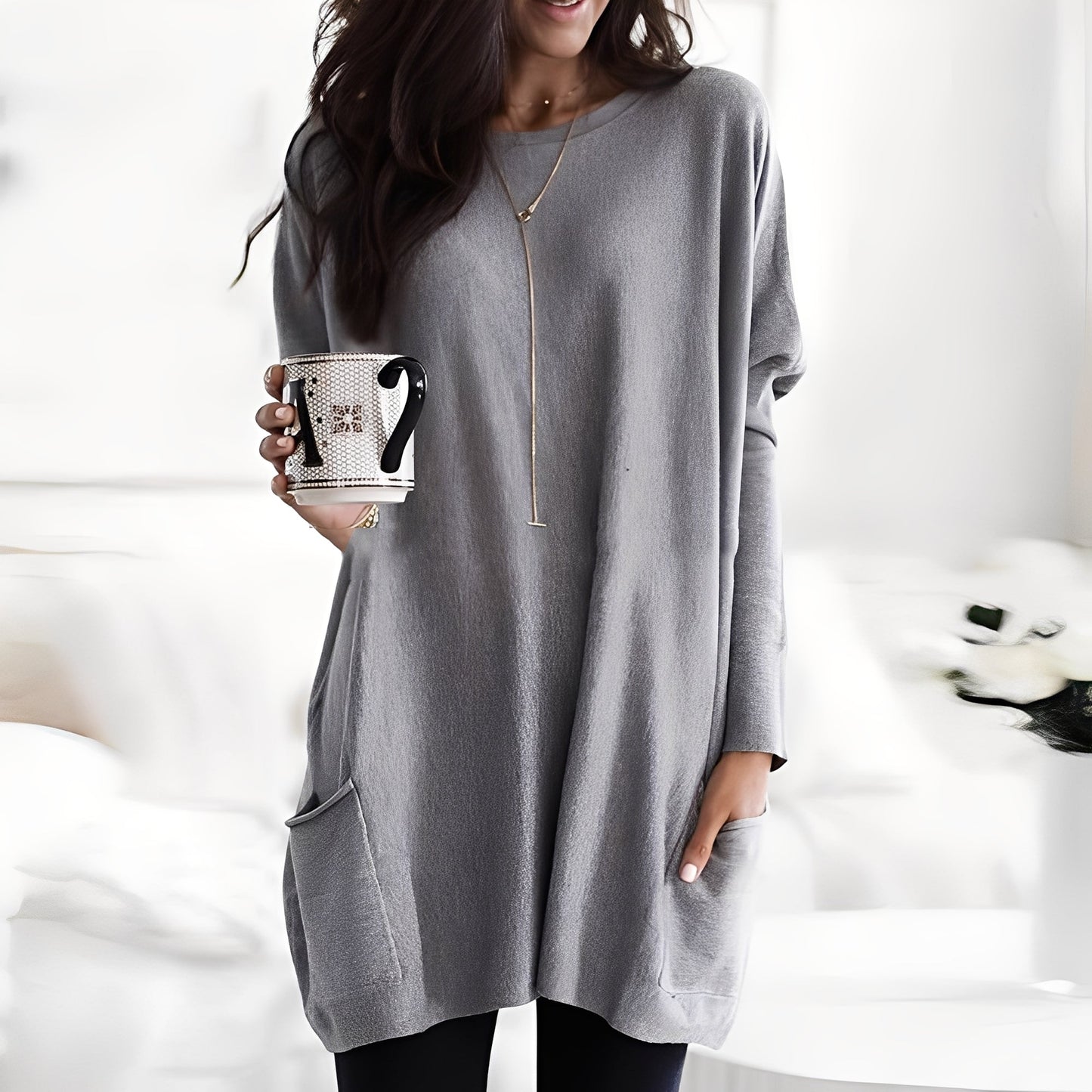 Damen Pullover Langärmlig Modisch