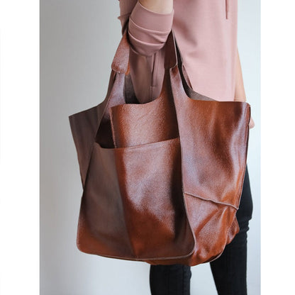 Damen Handtasche Groß Lederoptik