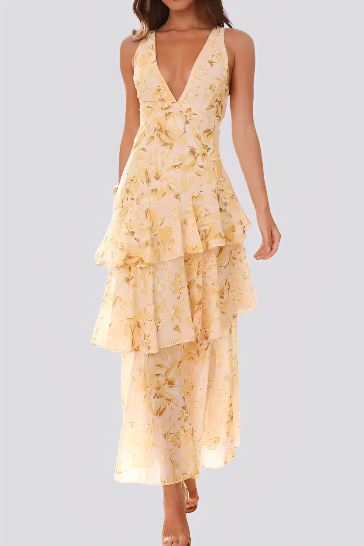 Tiffany Damen Maxikleid Neckholder - Norvielle