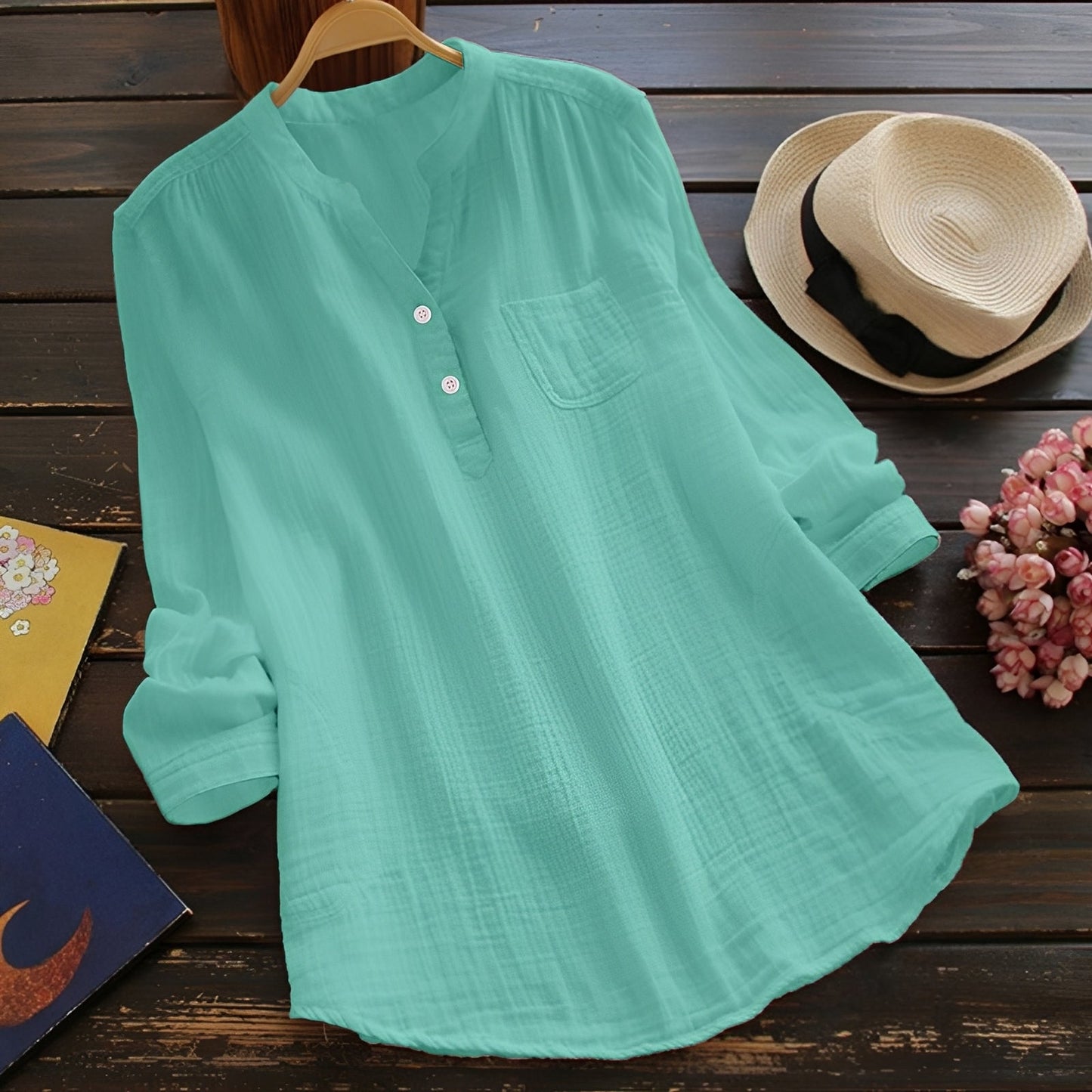 Damen Bluse Lockere Alltagsbluse Zeitlos