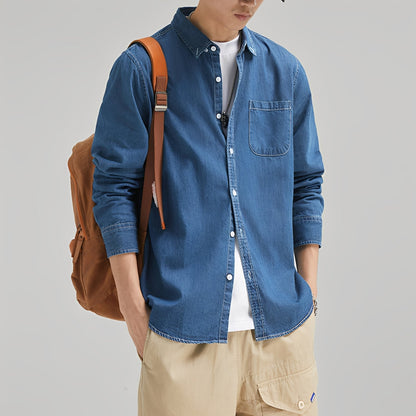 Dale Herren Jeanshemd Mit Tasche