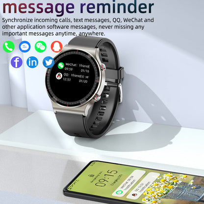 Medizinische Smartwatch EKG 512Hz Biosensor SpO2 Herzfrequenz IP67