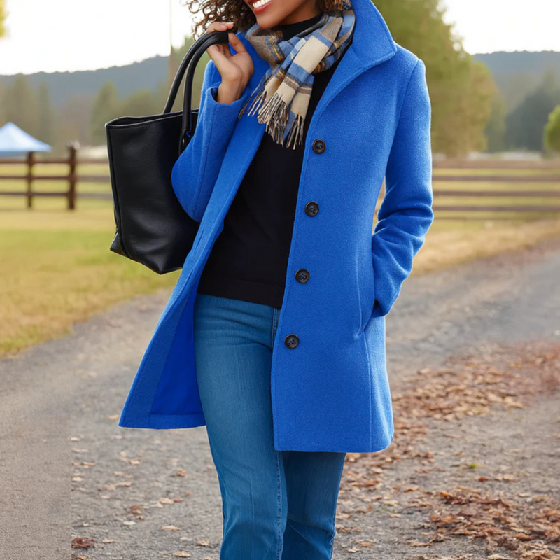 Norvielle Damen Klassische Knopfjacke