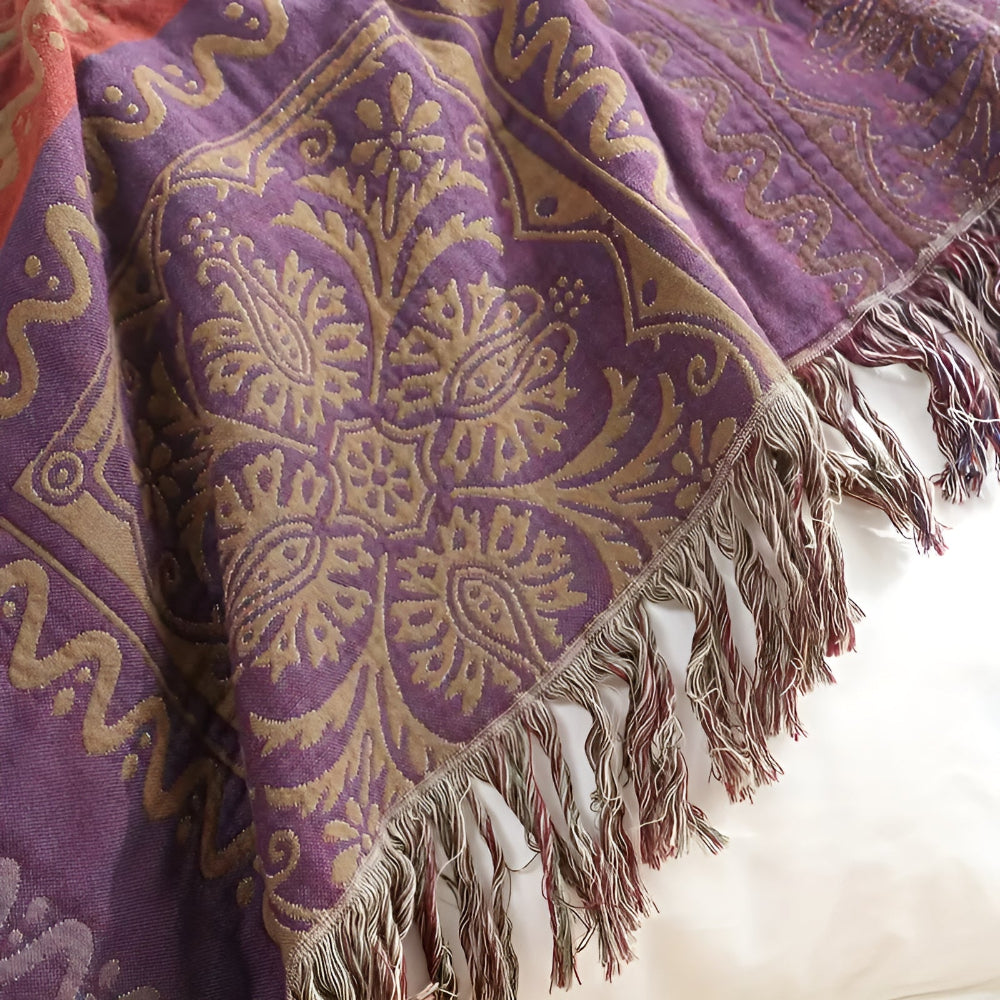 Mandala Wurfdecke Quasten Dekor