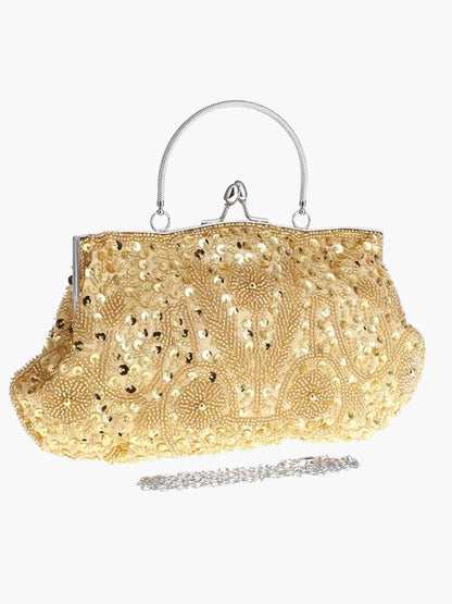 Adina Damen Handtasche Bestickt Vintage Stil