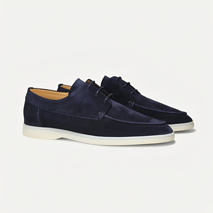 Herren Slipper Wildleder Flach