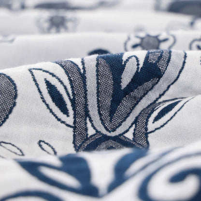 Paisley Baumwolldecke mit Quasten