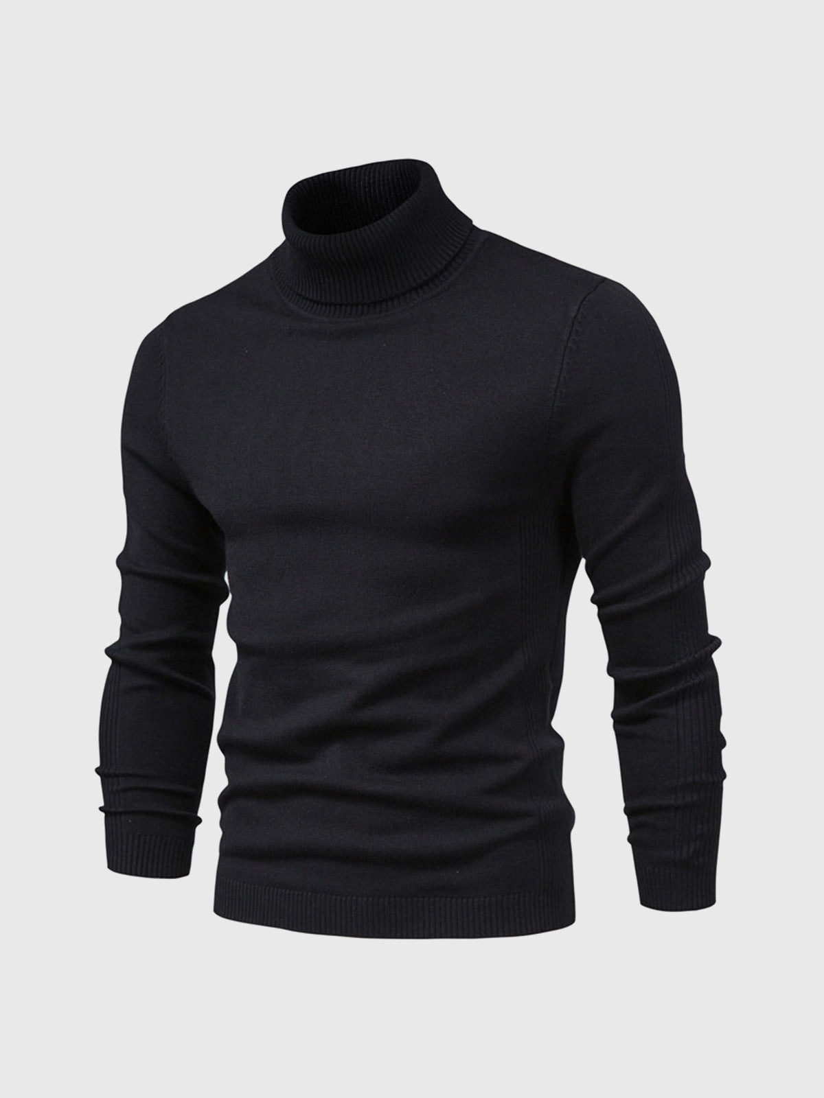 Herren Rollkragenpullover Baumwolle Elegantes Strickdesign