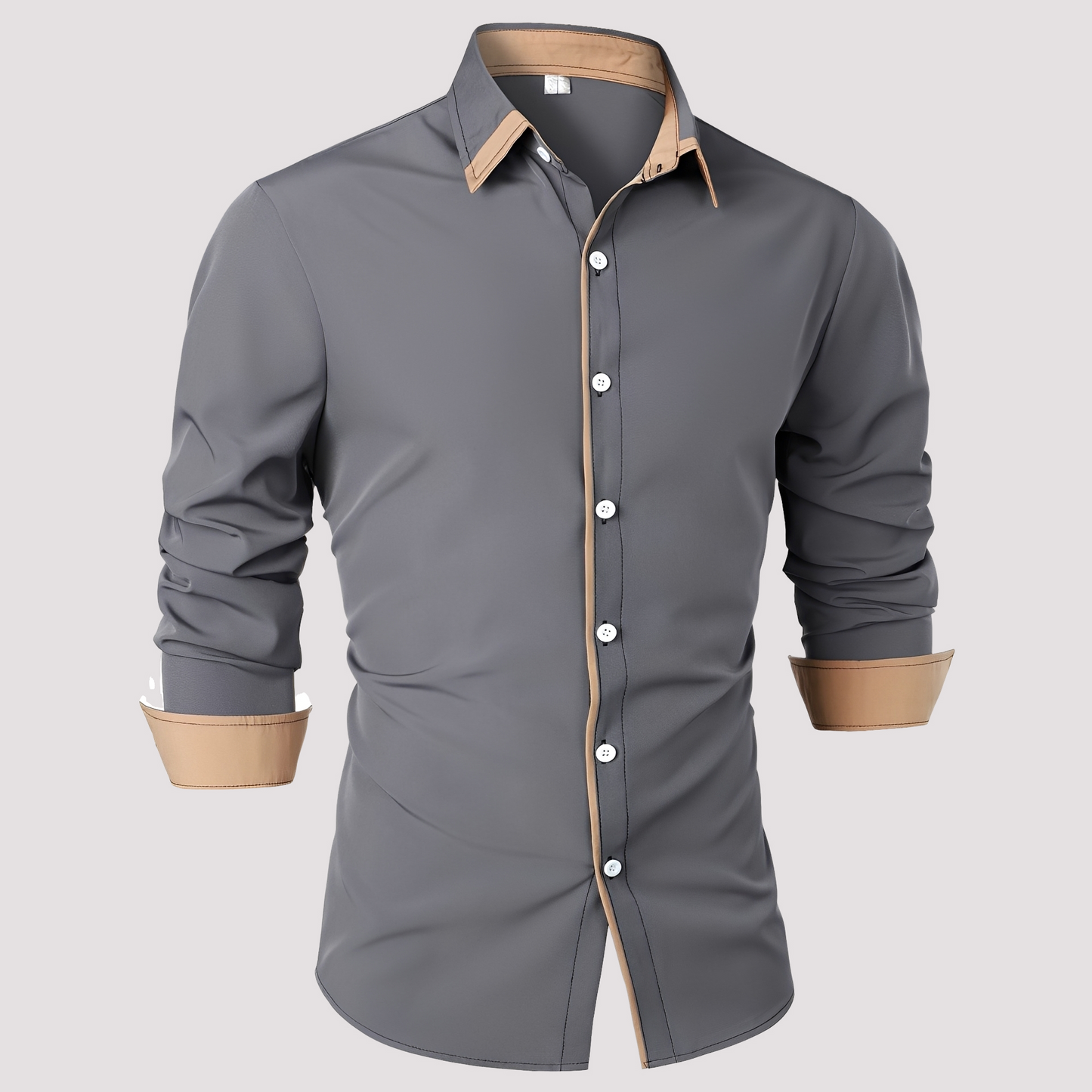 Herren Langarm-Overshirt Elegantes Design