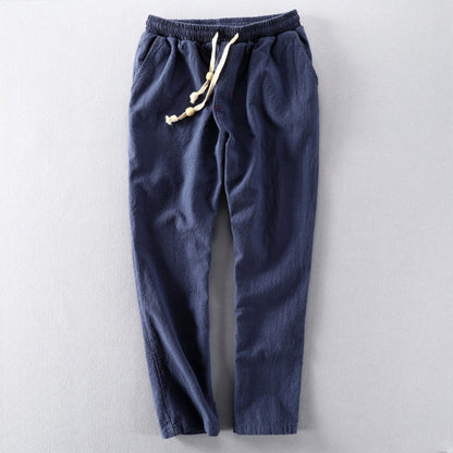 Herren Jogginghose Baumwolle Locker Geschnitten Beige - Norvielle
