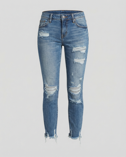 Damen Ripped Jeans Trendstoff