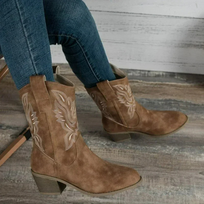 Norvielle Damen Westernstiefel Absatz