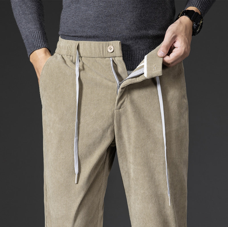 Herren Chino-Hose Cord Beige
