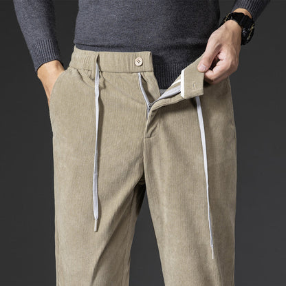 Herren Chino-Hose Cord Beige