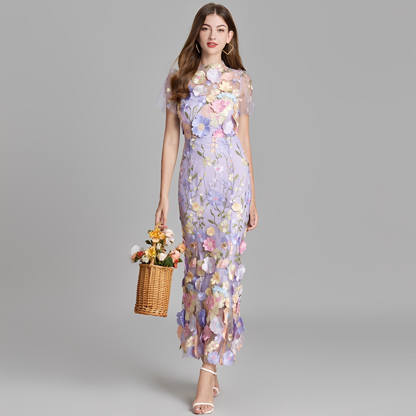 Nina Mädchenkleid Blumenstickerei - Norvielle