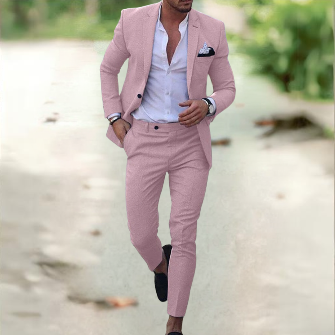 Ezra Herren Anzug Jacke Hose Elegant