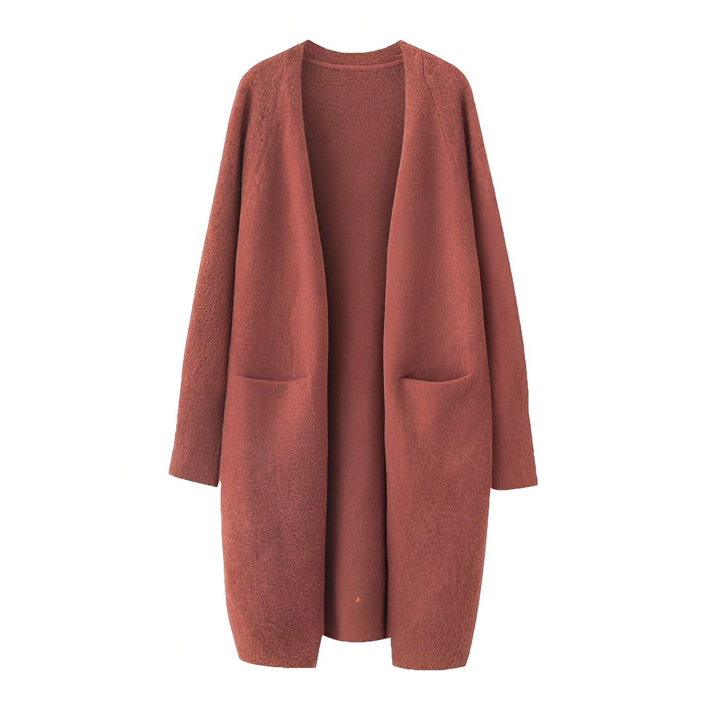 Damen Cardigan Klassisch Langer Stil
