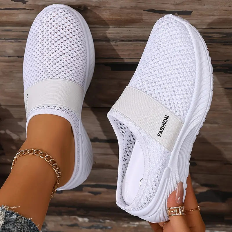 Damen Orthopädische Slip On Schuhe Klettverschluss