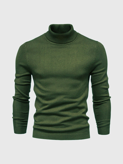 Herren Rollkragenpullover Baumwolle Elegantes Strickdesign