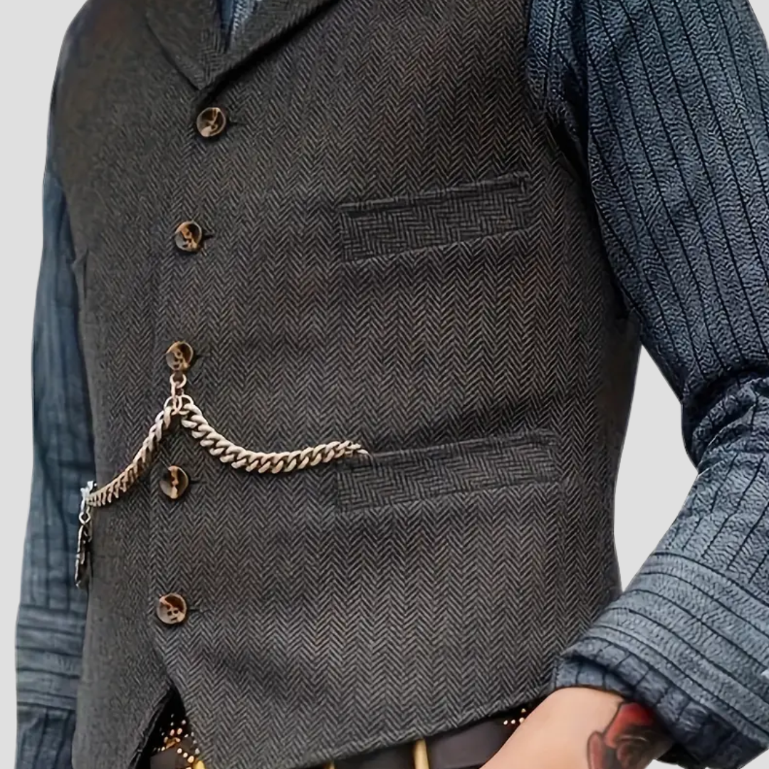 Herren Wollweste Tailored Look Vielseitig