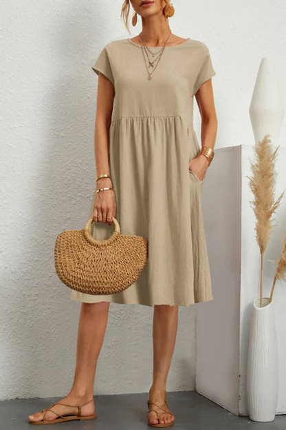 Imogen Damen Patchwork-Kleid Zeitgemäß