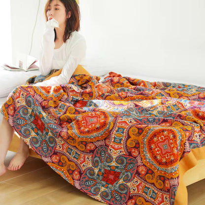 Boho Wendedecke 100% Baumwolle