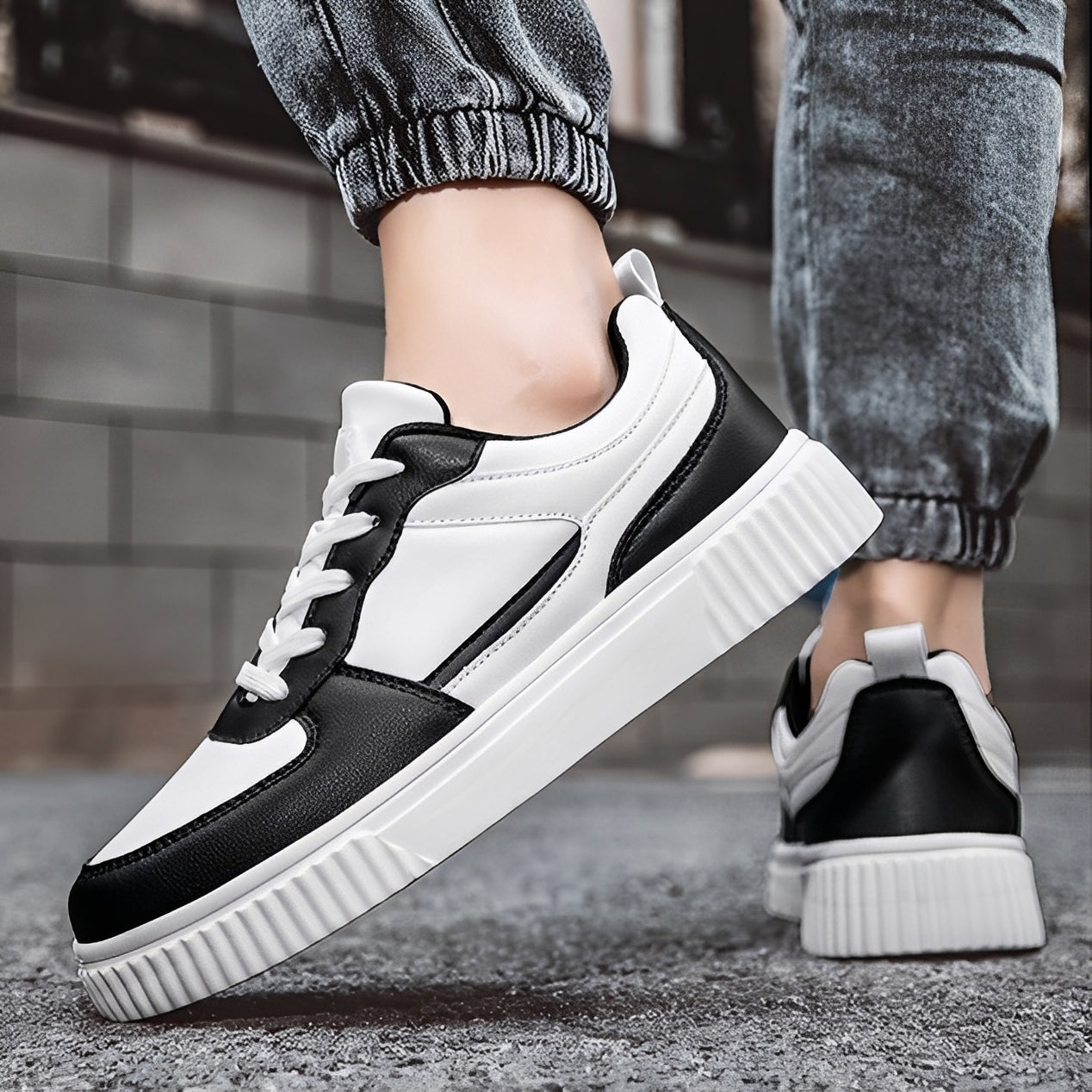 Nathan Herren Plateau Sneaker Modern
