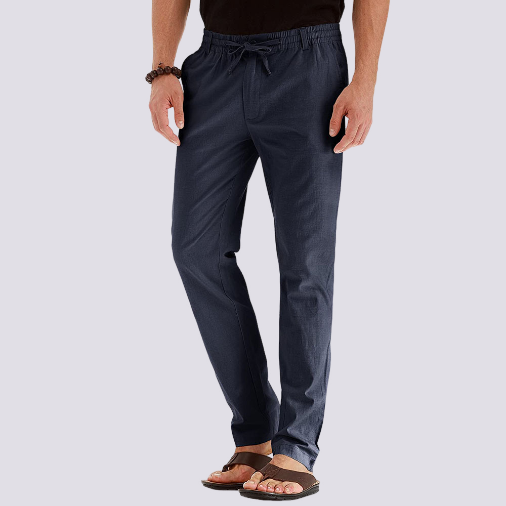 Herren Cargo Freizeithose Leicht Flexibler Bund Beige