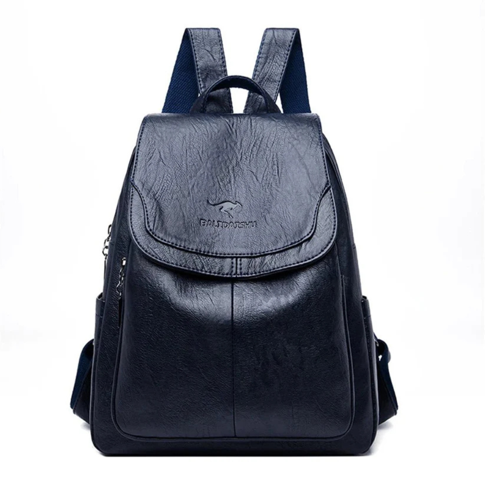 Damen Vintage Rucksack Stilvoll Leder