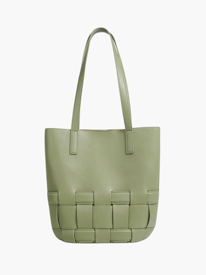 Geflochtene Leder Damenhandtasche