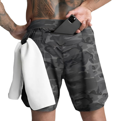 Herren Sportshorts Schnelltrocknend Atmungsaktiv
