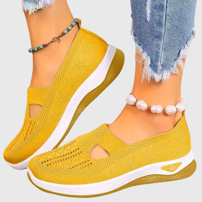 Damen Strick Sneakers Atmungsaktives Material