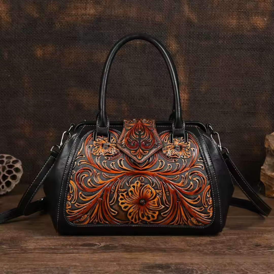 Elegante Damen Blumenhandtasche Florina