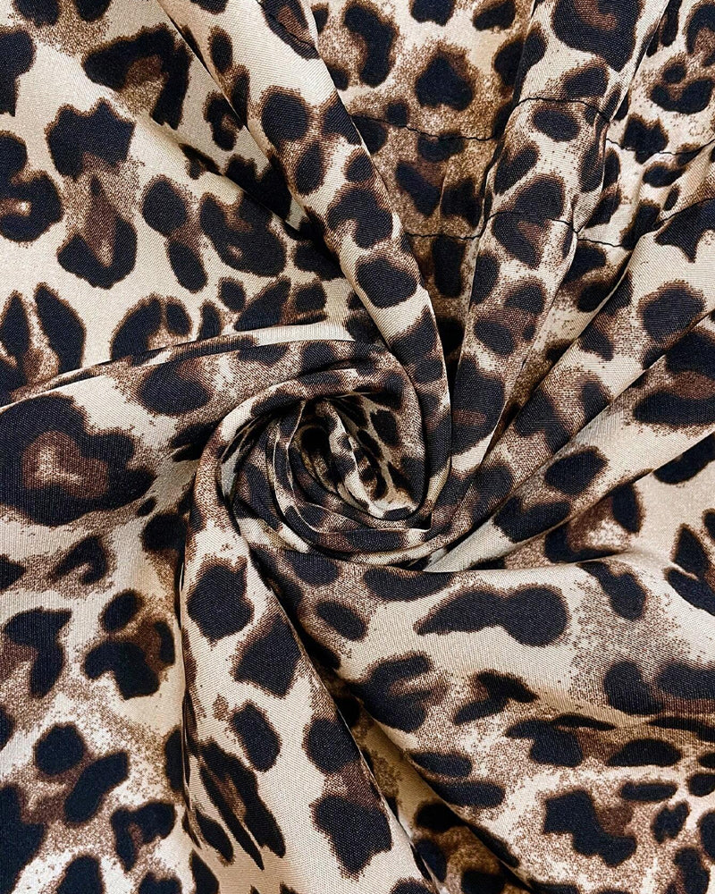 Damenmantel Leicht Leopardenfutter Übergangsjacke