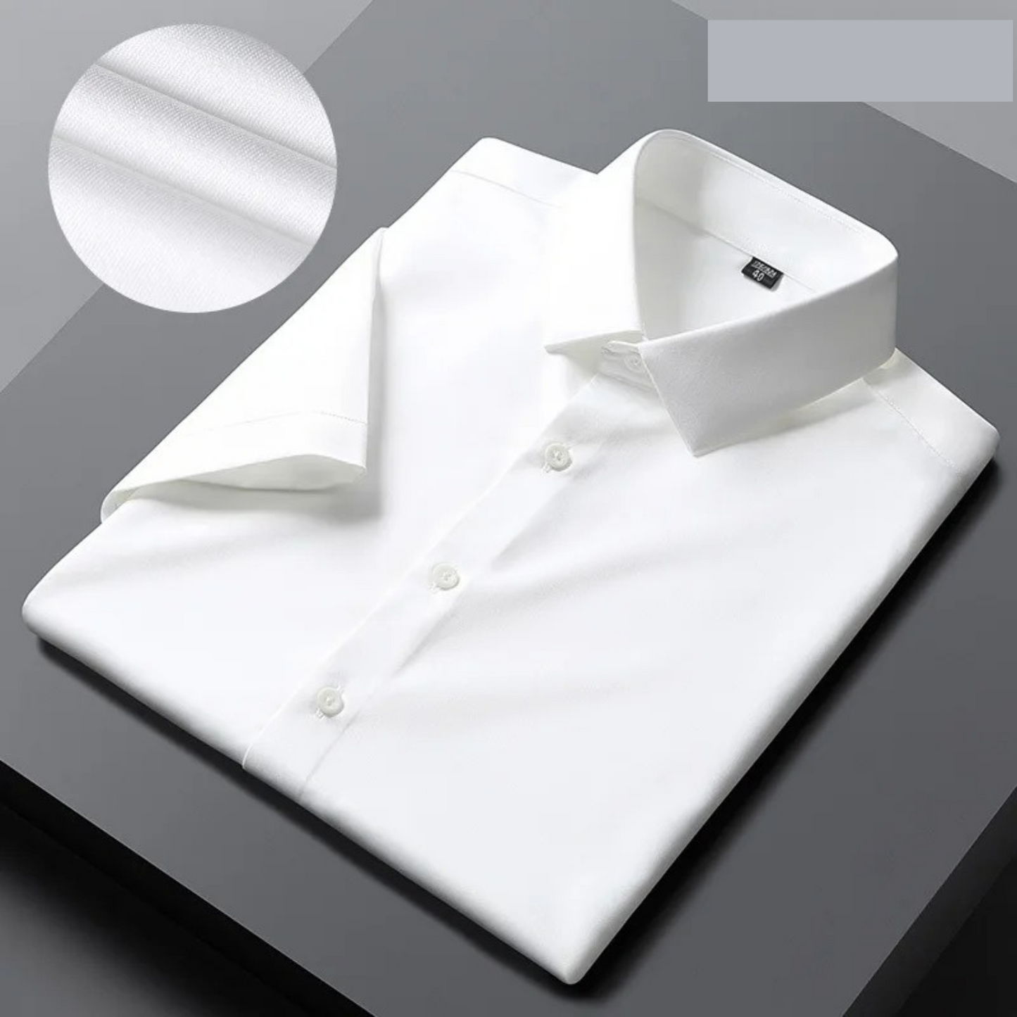Norvielle Herren Bügelfreies Kurzarmhemd Business Style