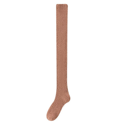 Damen Overknee-Haussocken extra Warm Flauschig Rutschfest