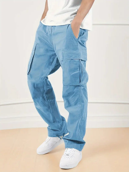 Herren Jogginghose Elastischer Bund Taschen