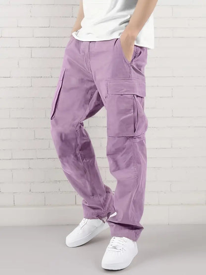 Herren Jogginghose Elastischer Bund Taschen