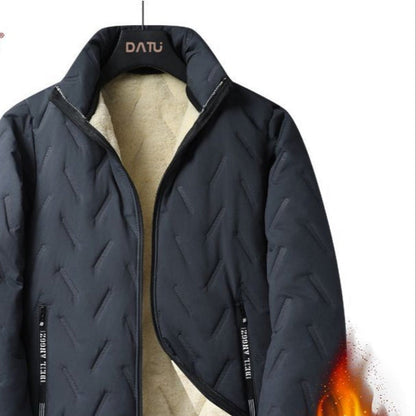 Herren Winterjacke Fleece Reißverschluss Oliviero