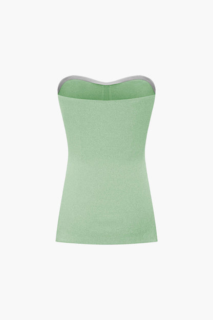 Damen Zweiteiler-Set Bustier- und Shorts Elegantes Design