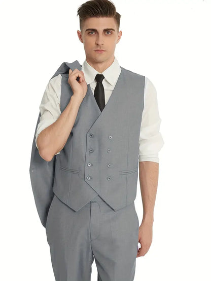 Herren Business-Anzug Blazer, Weste und Hose