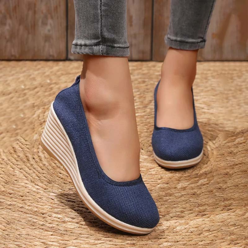 Norvielle Damen Keilschuhe Lässig