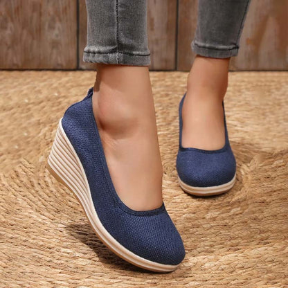 Norvielle Damen Keilschuhe Lässig
