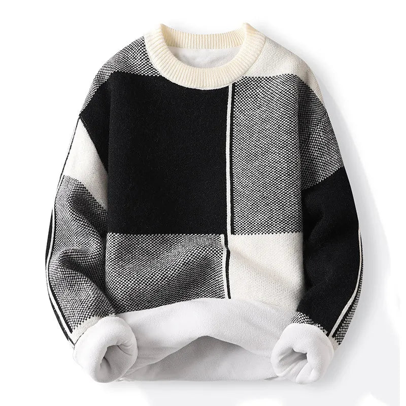 Herren Pullover Rundhals Colorblock Frühlingslook - Norvielle
