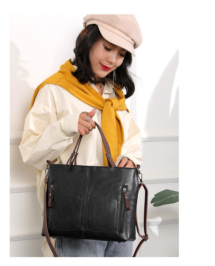 Elegante Damenhandtasche aus PU-Leder