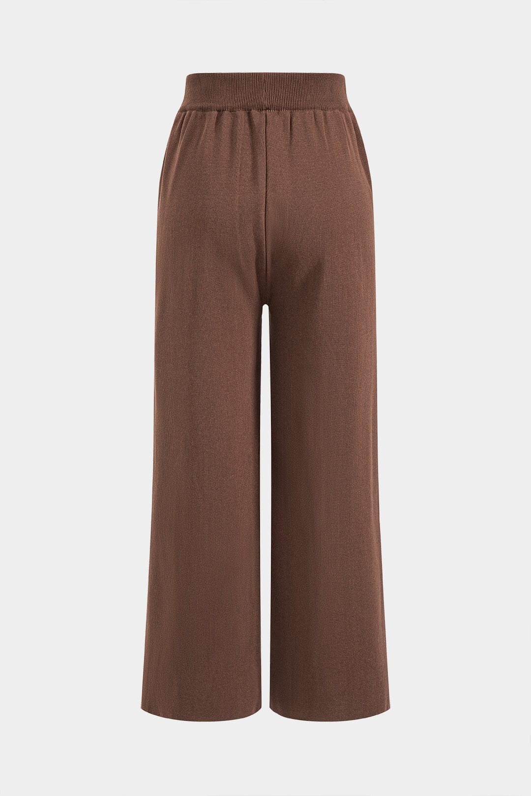 Elara Damen Strick-Set mit Cape und Wide-Leg-Hose